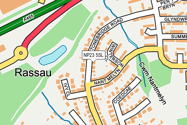 NP23 5SL map - OS OpenMap – Local (Ordnance Survey)