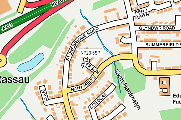 NP23 5SP map - OS OpenMap – Local (Ordnance Survey)