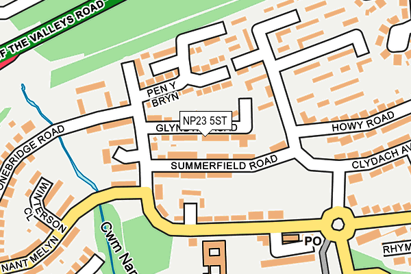 NP23 5ST map - OS OpenMap – Local (Ordnance Survey)