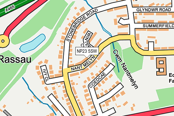 NP23 5SW map - OS OpenMap – Local (Ordnance Survey)