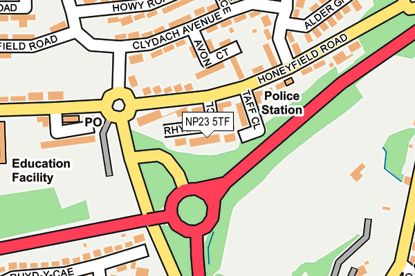 NP23 5TF map - OS OpenMap – Local (Ordnance Survey)