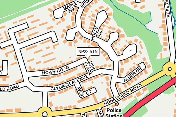 NP23 5TN map - OS OpenMap – Local (Ordnance Survey)