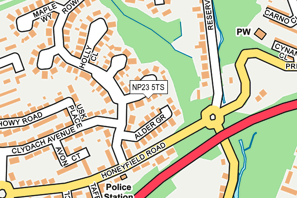NP23 5TS map - OS OpenMap – Local (Ordnance Survey)