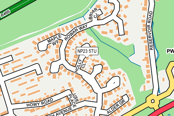 NP23 5TU map - OS OpenMap – Local (Ordnance Survey)