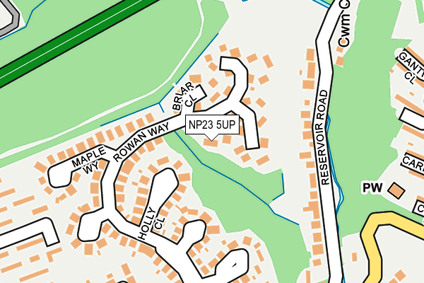 NP23 5UP map - OS OpenMap – Local (Ordnance Survey)