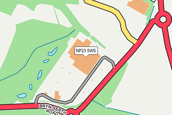 NP23 5WS map - OS OpenMap – Local (Ordnance Survey)