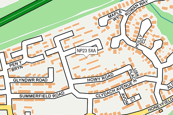 NP23 5XA map - OS OpenMap – Local (Ordnance Survey)