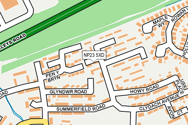 NP23 5XD map - OS OpenMap – Local (Ordnance Survey)