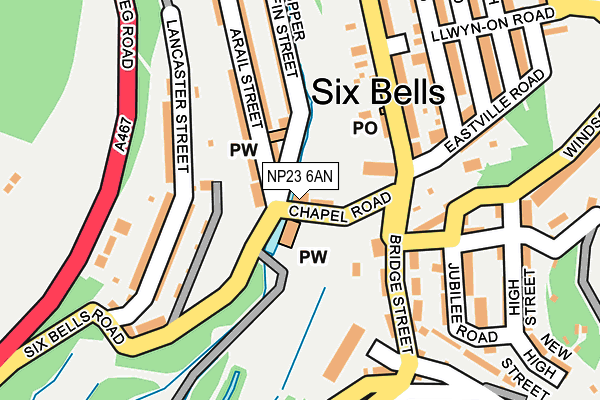 NP23 6AN map - OS OpenMap – Local (Ordnance Survey)