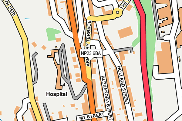 NP23 6BA map - OS OpenMap – Local (Ordnance Survey)