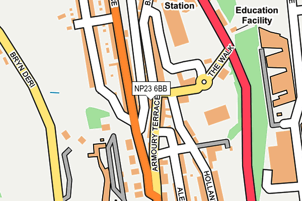NP23 6BB map - OS OpenMap – Local (Ordnance Survey)