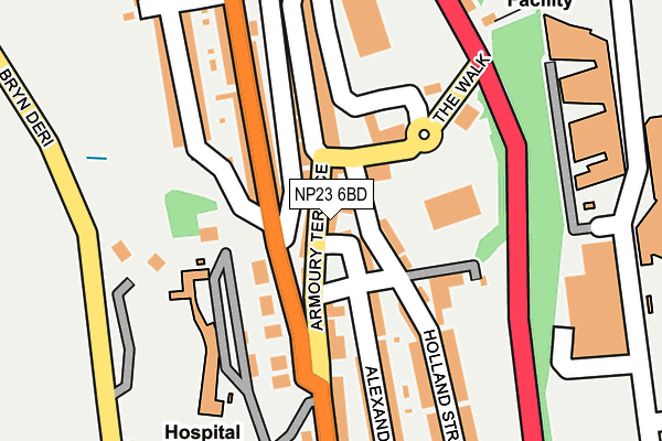 NP23 6BD map - OS OpenMap – Local (Ordnance Survey)
