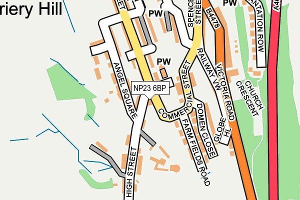 NP23 6BP map - OS OpenMap – Local (Ordnance Survey)