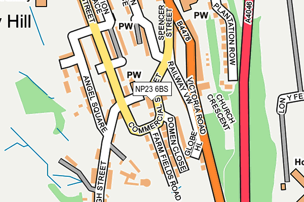 NP23 6BS map - OS OpenMap – Local (Ordnance Survey)