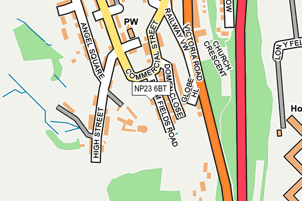 NP23 6BT map - OS OpenMap – Local (Ordnance Survey)