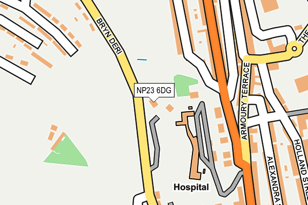 NP23 6DG map - OS OpenMap – Local (Ordnance Survey)