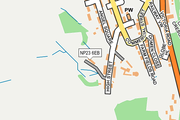 NP23 6EB map - OS OpenMap – Local (Ordnance Survey)