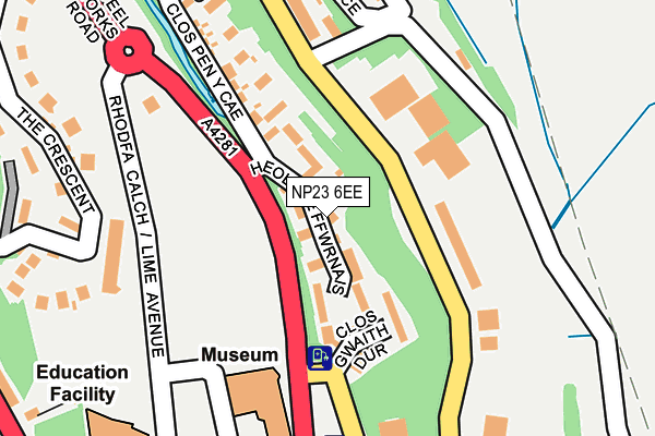 NP23 6EE map - OS OpenMap – Local (Ordnance Survey)