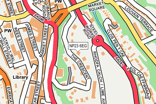 NP23 6EG map - OS OpenMap – Local (Ordnance Survey)