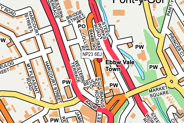Map of MCCARTHYS (EBBW VALE) LIMITED at local scale