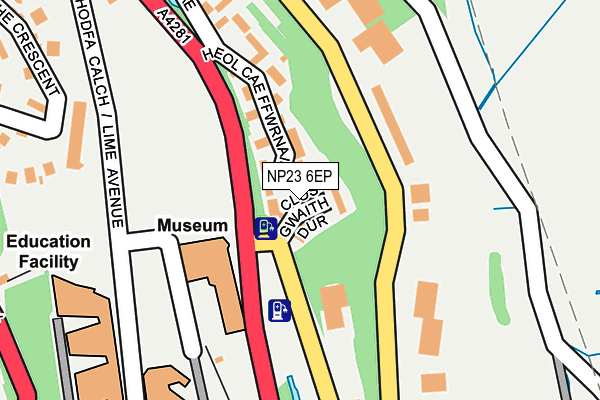 NP23 6EP map - OS OpenMap – Local (Ordnance Survey)