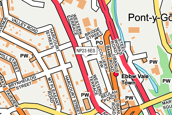 NP23 6ES map - OS OpenMap – Local (Ordnance Survey)