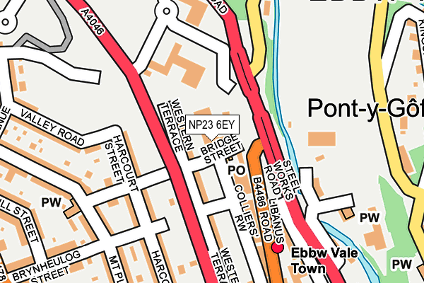 NP23 6EY map - OS OpenMap – Local (Ordnance Survey)