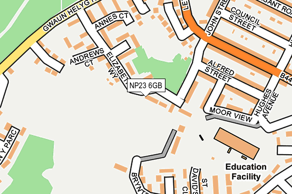 NP23 6GB map - OS OpenMap – Local (Ordnance Survey)