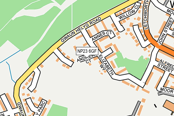 NP23 6GF map - OS OpenMap – Local (Ordnance Survey)