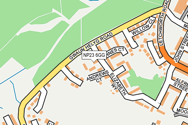 NP23 6GG map - OS OpenMap – Local (Ordnance Survey)