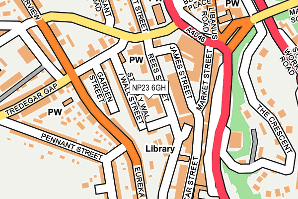NP23 6GH map - OS OpenMap – Local (Ordnance Survey)