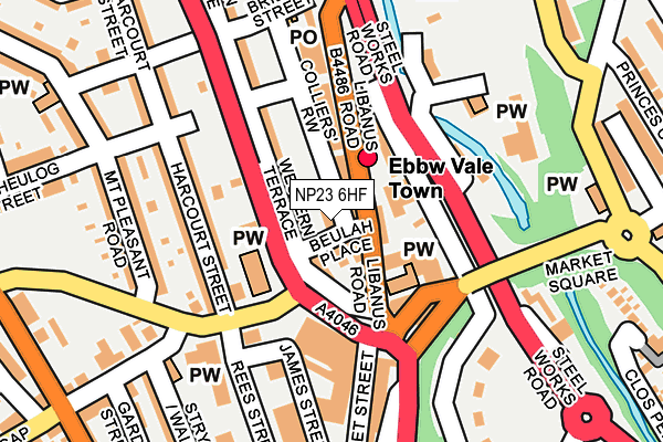 NP23 6HF map - OS OpenMap – Local (Ordnance Survey)