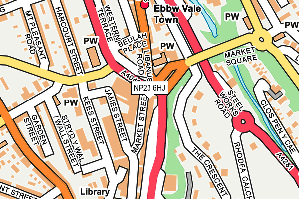 NP23 6HJ map - OS OpenMap – Local (Ordnance Survey)