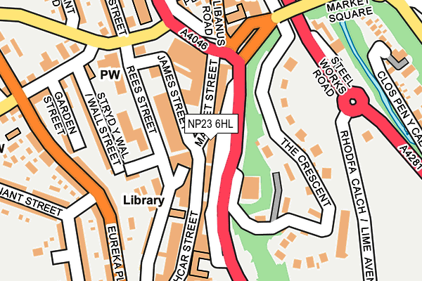 NP23 6HL map - OS OpenMap – Local (Ordnance Survey)
