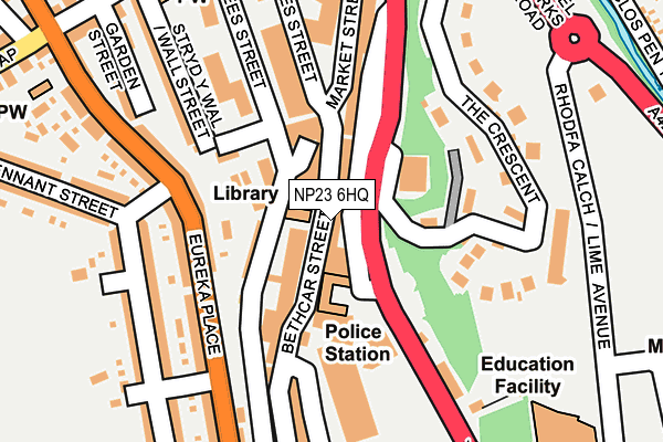 NP23 6HQ map - OS OpenMap – Local (Ordnance Survey)