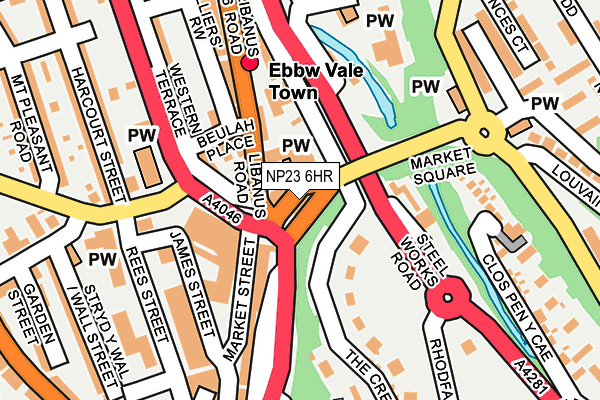 NP23 6HR map - OS OpenMap – Local (Ordnance Survey)