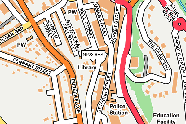 NP23 6HS map - OS OpenMap – Local (Ordnance Survey)