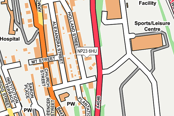 NP23 6HU map - OS OpenMap – Local (Ordnance Survey)