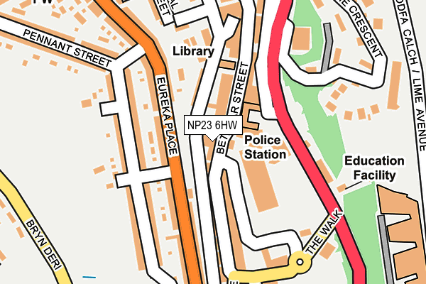 NP23 6HW map - OS OpenMap – Local (Ordnance Survey)