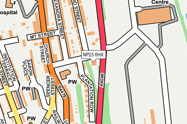 NP23 6HX map - OS OpenMap – Local (Ordnance Survey)