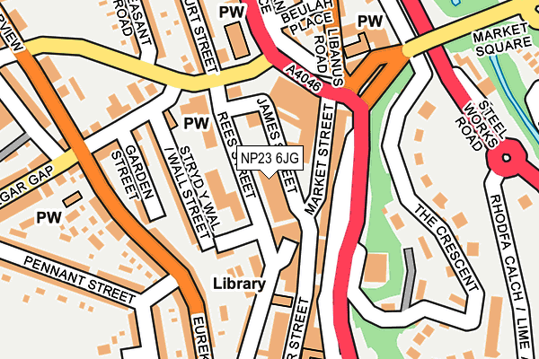 NP23 6JG map - OS OpenMap – Local (Ordnance Survey)