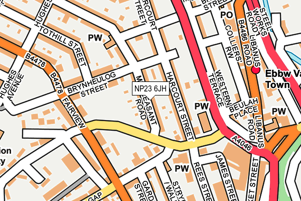 NP23 6JH map - OS OpenMap – Local (Ordnance Survey)