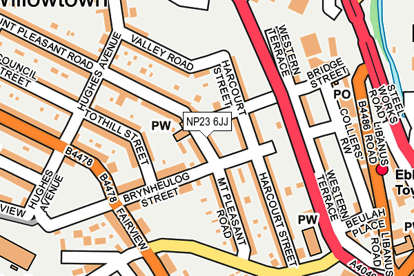 NP23 6JJ map - OS OpenMap – Local (Ordnance Survey)
