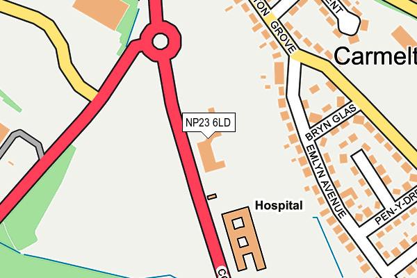 NP23 6LD map - OS OpenMap – Local (Ordnance Survey)