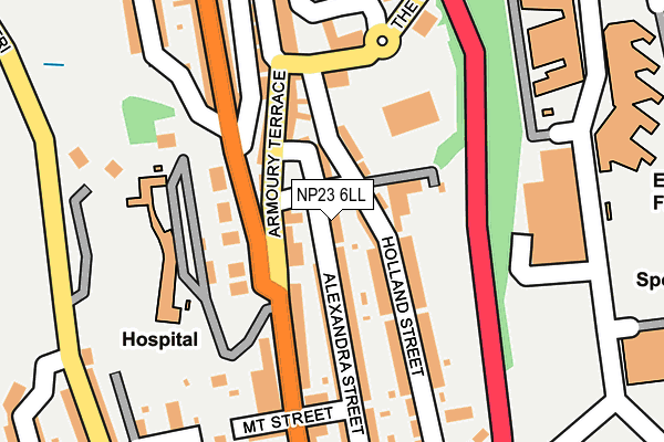 NP23 6LL map - OS OpenMap – Local (Ordnance Survey)
