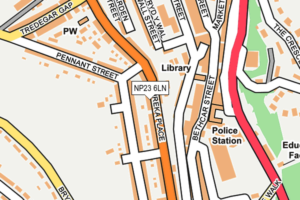 NP23 6LN map - OS OpenMap – Local (Ordnance Survey)