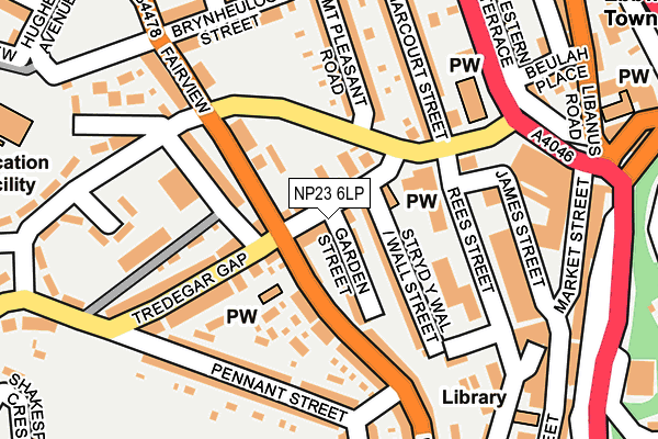 NP23 6LP map - OS OpenMap – Local (Ordnance Survey)