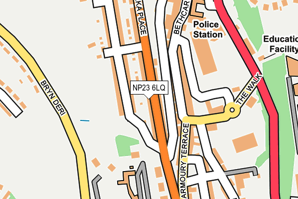 NP23 6LQ map - OS OpenMap – Local (Ordnance Survey)