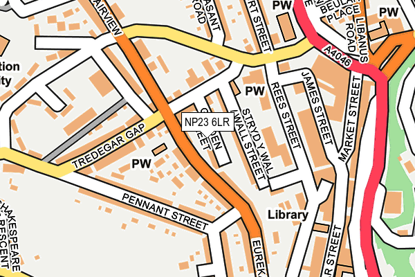 NP23 6LR map - OS OpenMap – Local (Ordnance Survey)