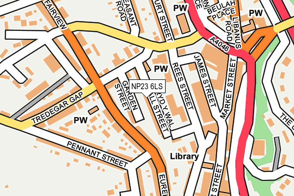 NP23 6LS map - OS OpenMap – Local (Ordnance Survey)